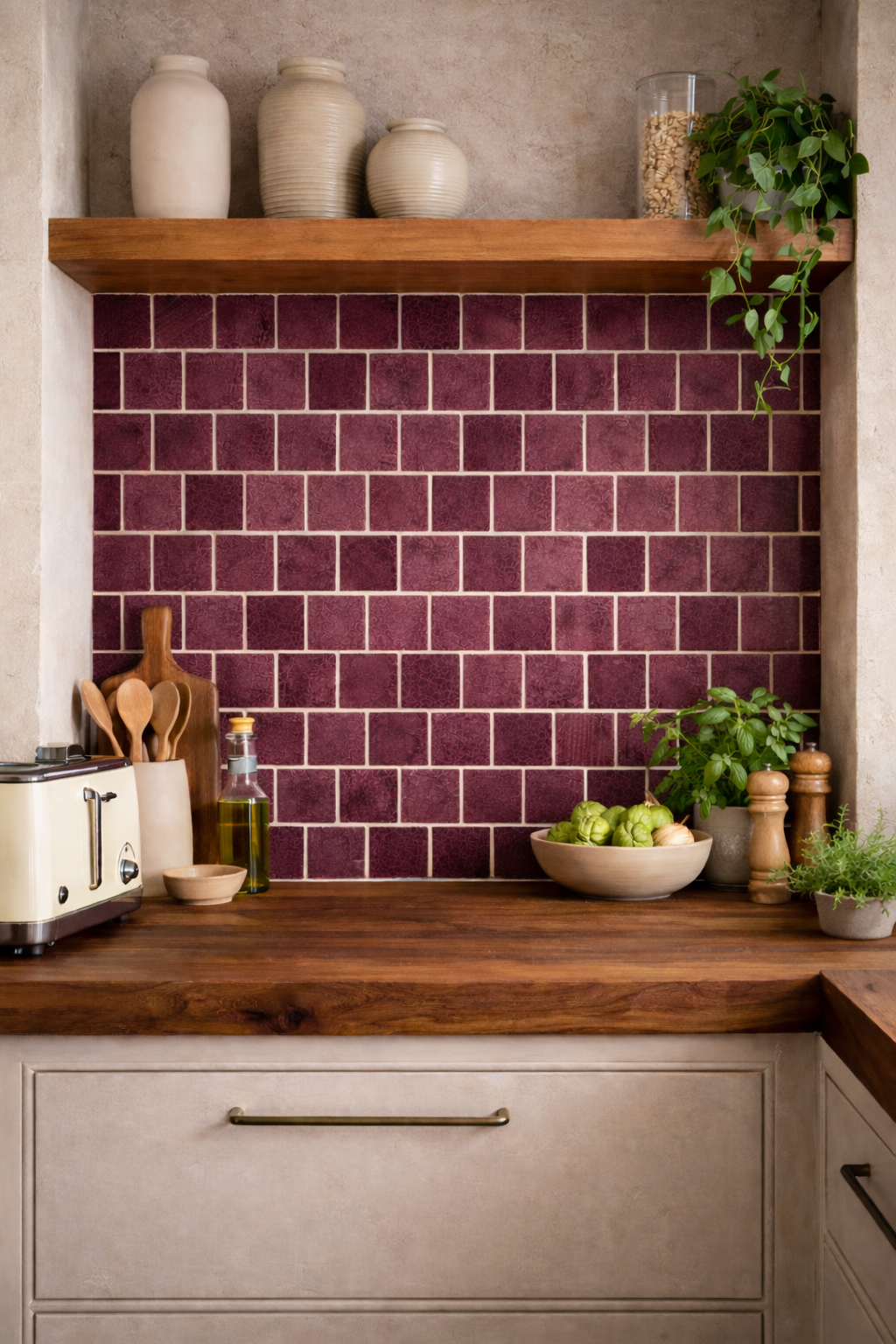 Amethyst - Bespoke Crystal Glass Jewel Tile: Set of 10