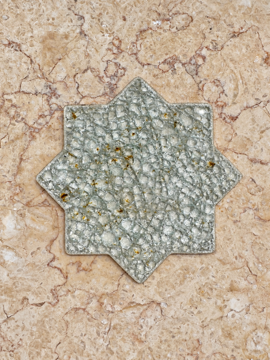Crystal Glass Jewel Tiles | Star | Set of 10 | Starlight