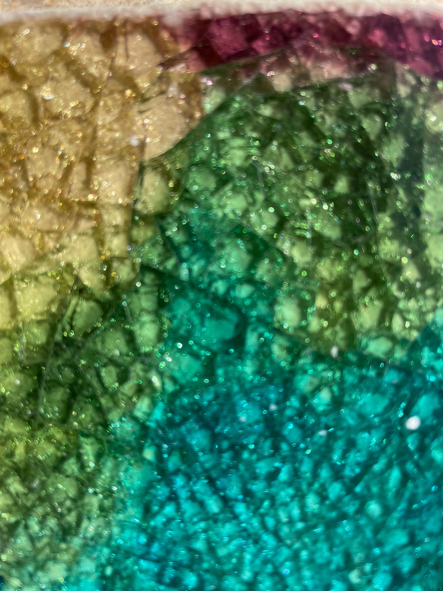 Bespoke Glass Jewel Coaters in Motion - Set of 4