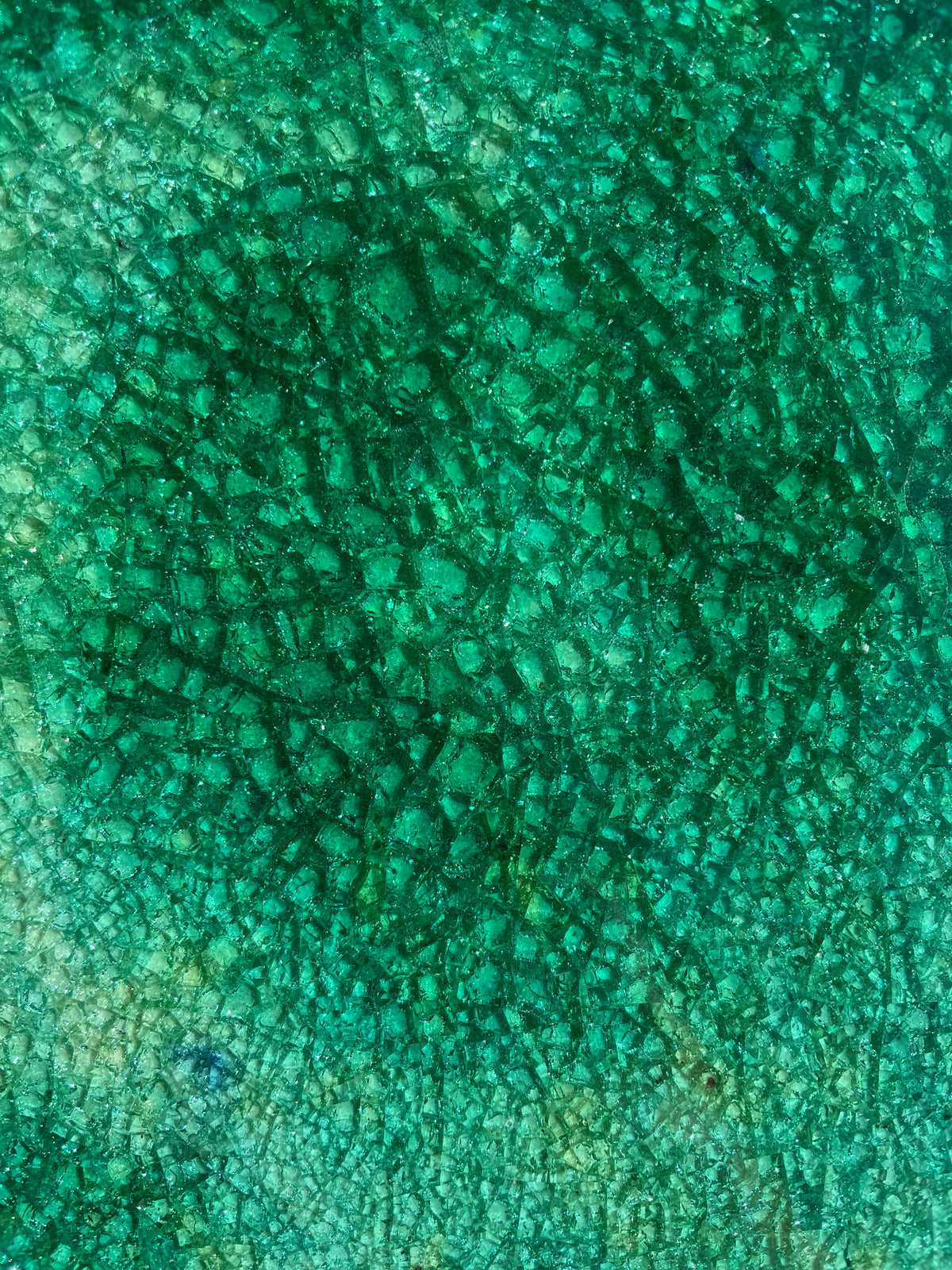 Crystal Glass Tiles | Set of 10 | Emerald