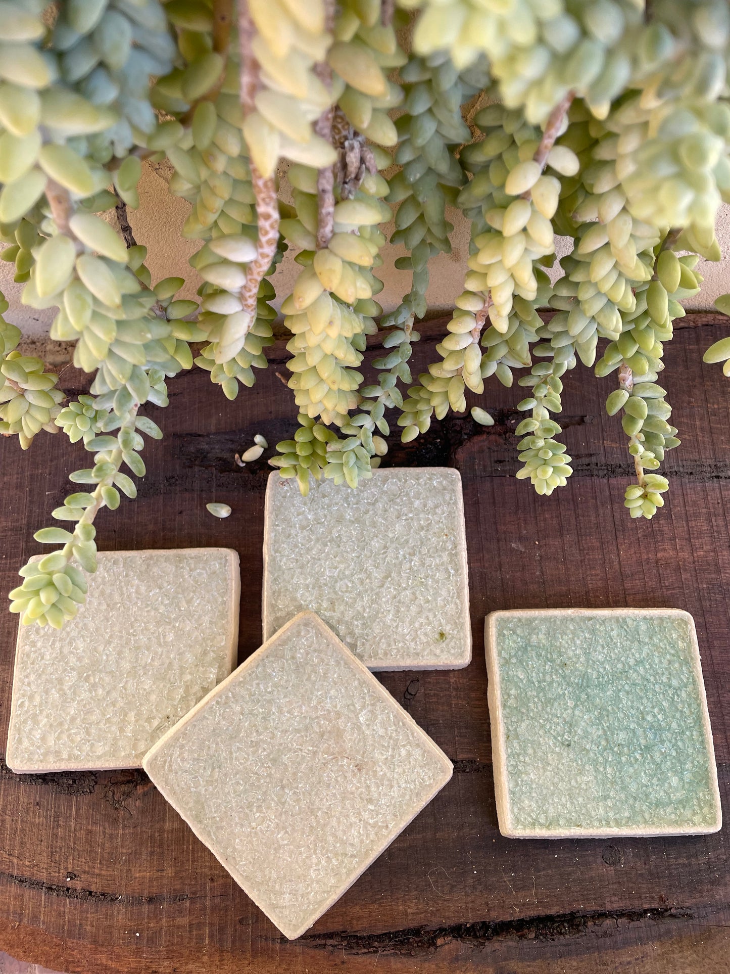 Bespoke Jewel Tile Coaters Solid - Set of 4