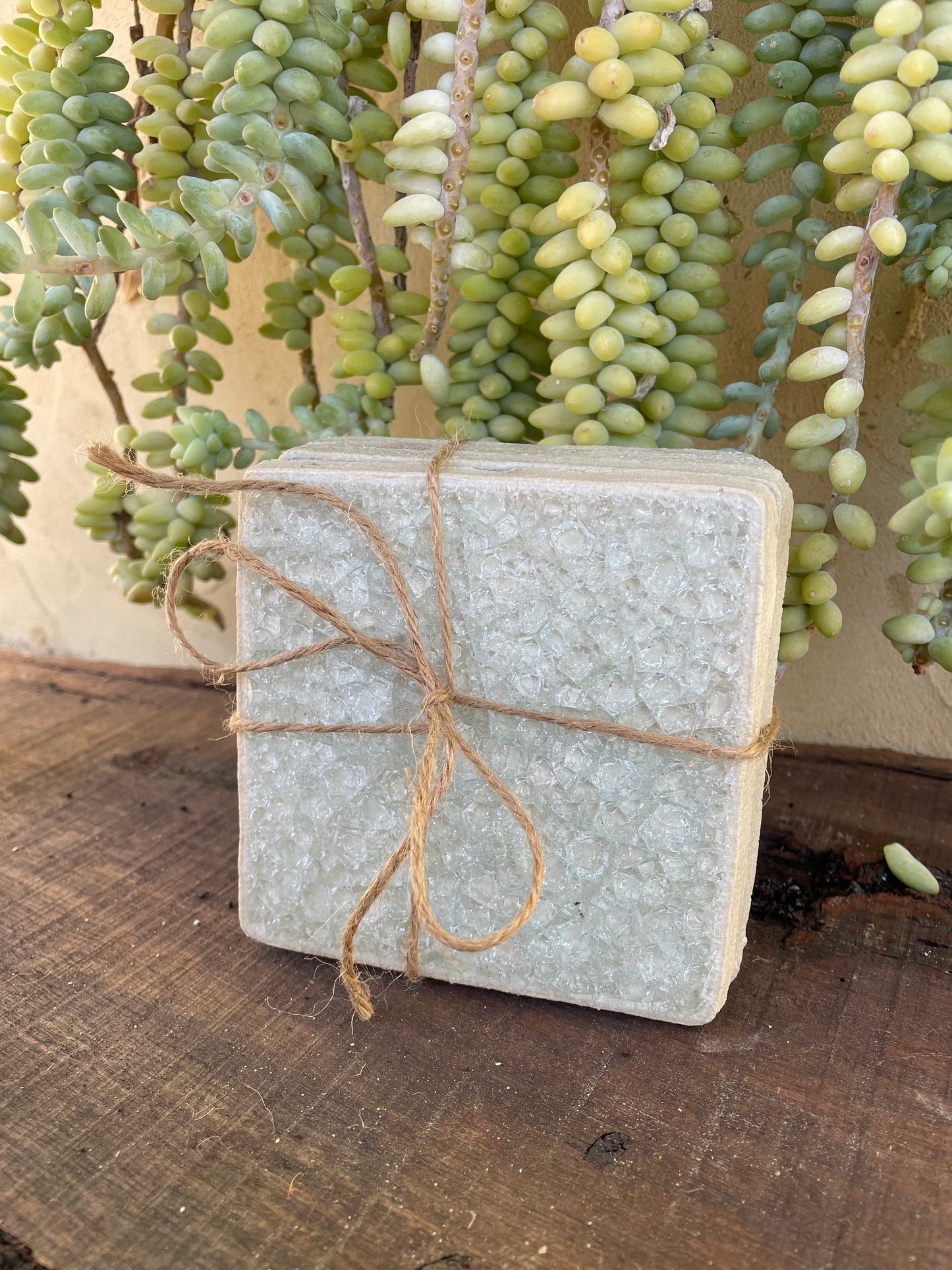 Bespoke Jewel Tile Coaters Solid - Set of 4