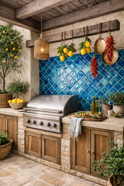 Bespoke Crystal Glass Jewel Tile: Turquoise