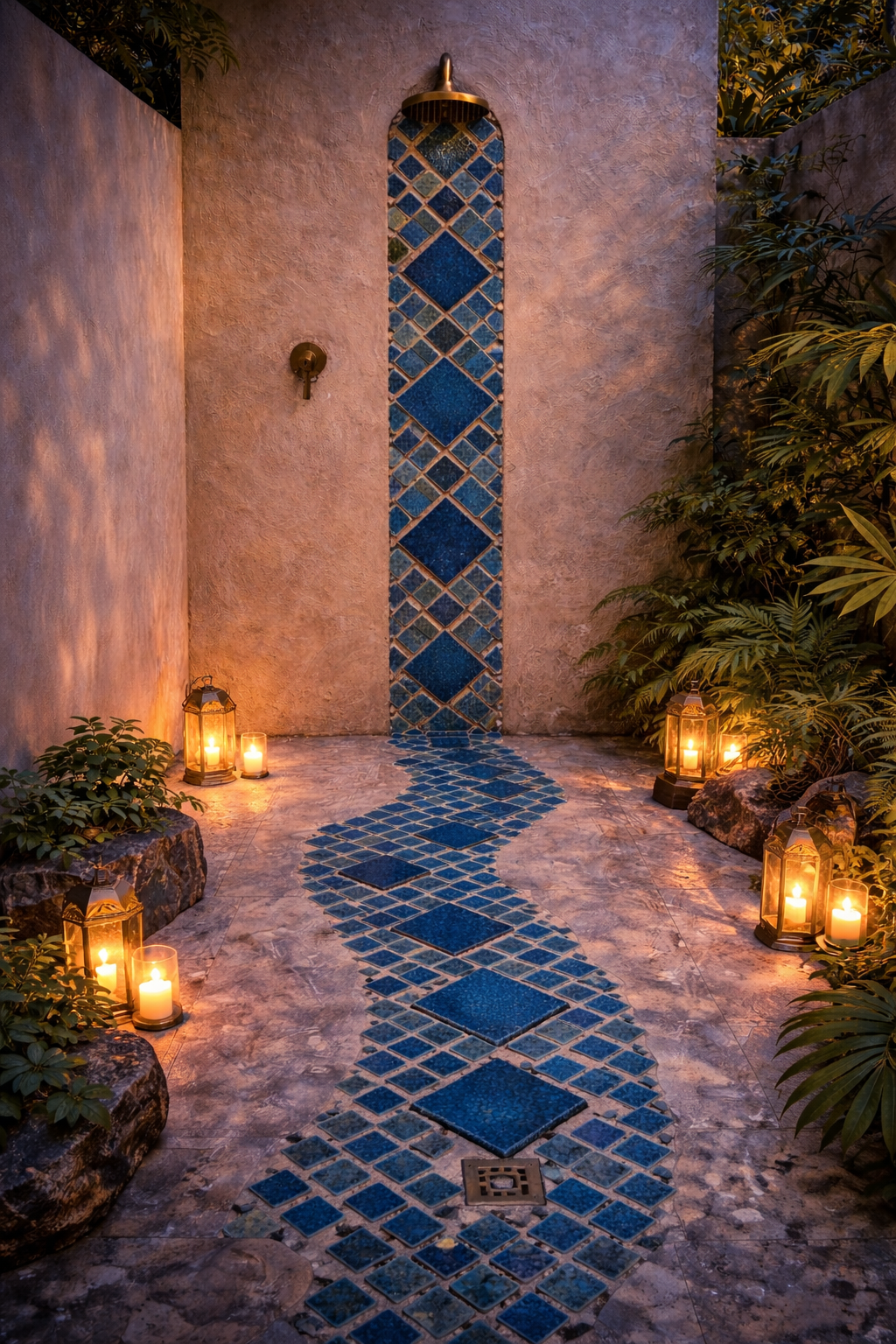 Bespoke Crystal Glass Jewel Tile: Turquoise