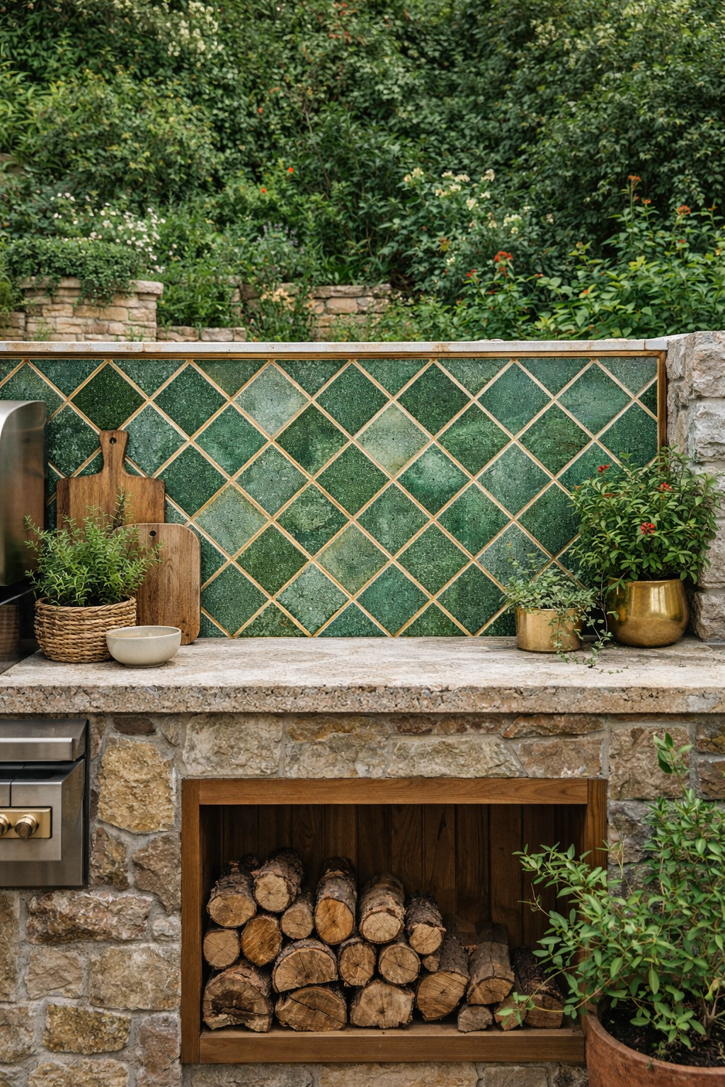 Emerald: Bespoke Crystal Glass Jewel Tile - Set of 10