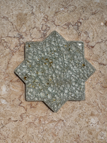 Crystal Glass Jewel Tiles | Star | Set of 10 | Starlight