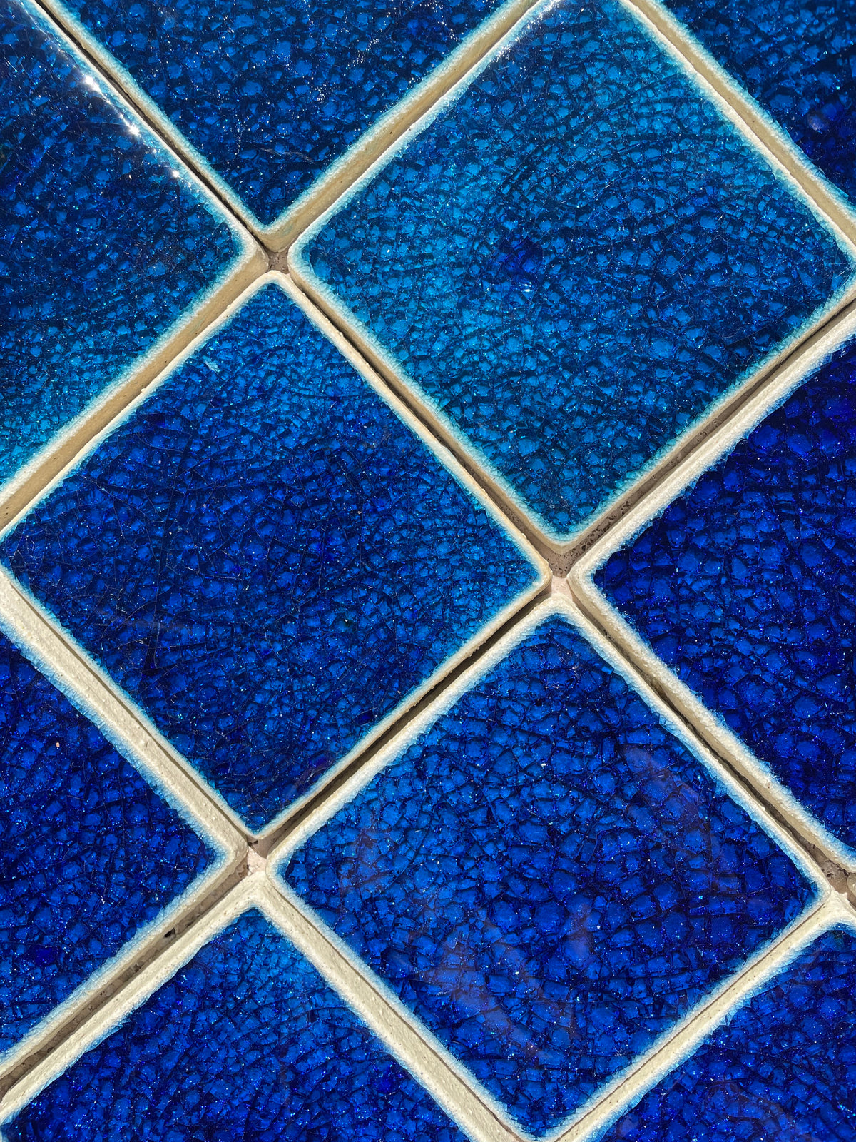 Crystal Glass Jewel Tiles |  Large Format | 150 x 150mm