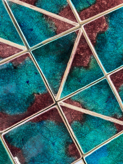 Bespoke Crystal Glass Tiles in Motion: Jungle