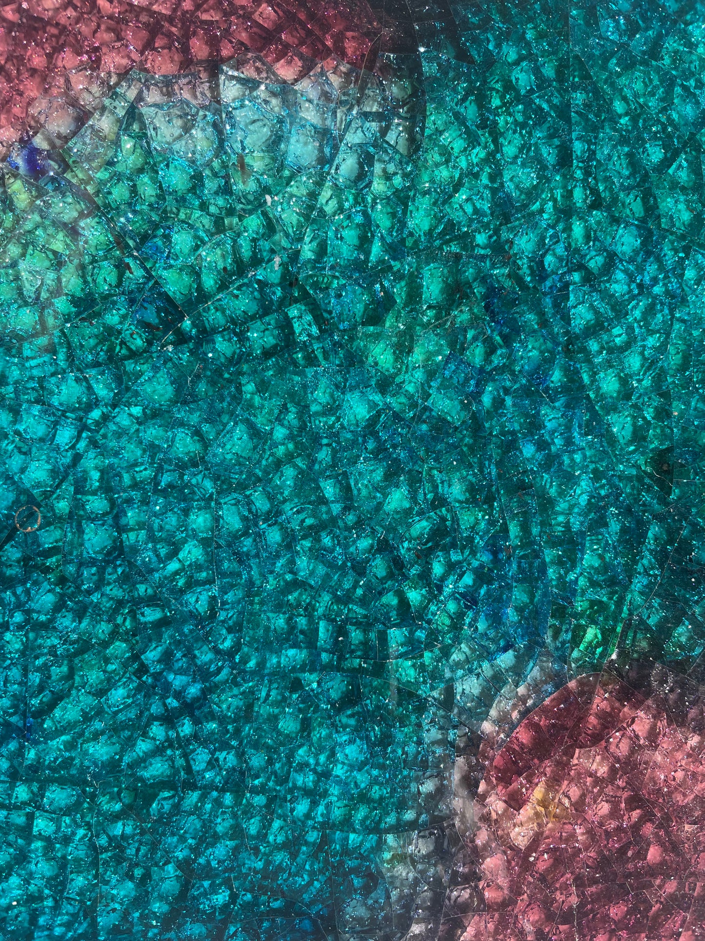 Bespoke Crystal Glass Tiles in Motion: Jungle