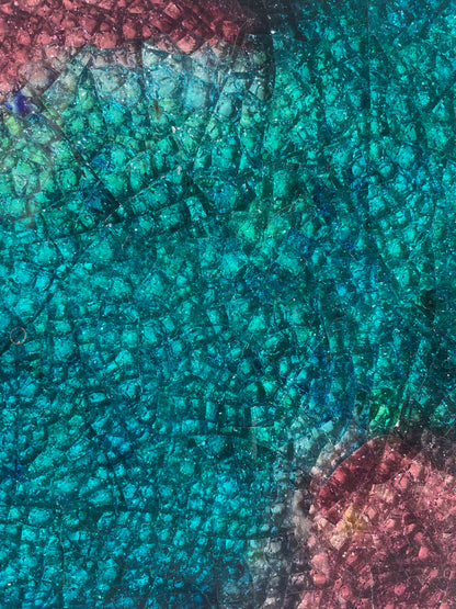 Bespoke Crystal Glass Tiles in Motion: Jungle