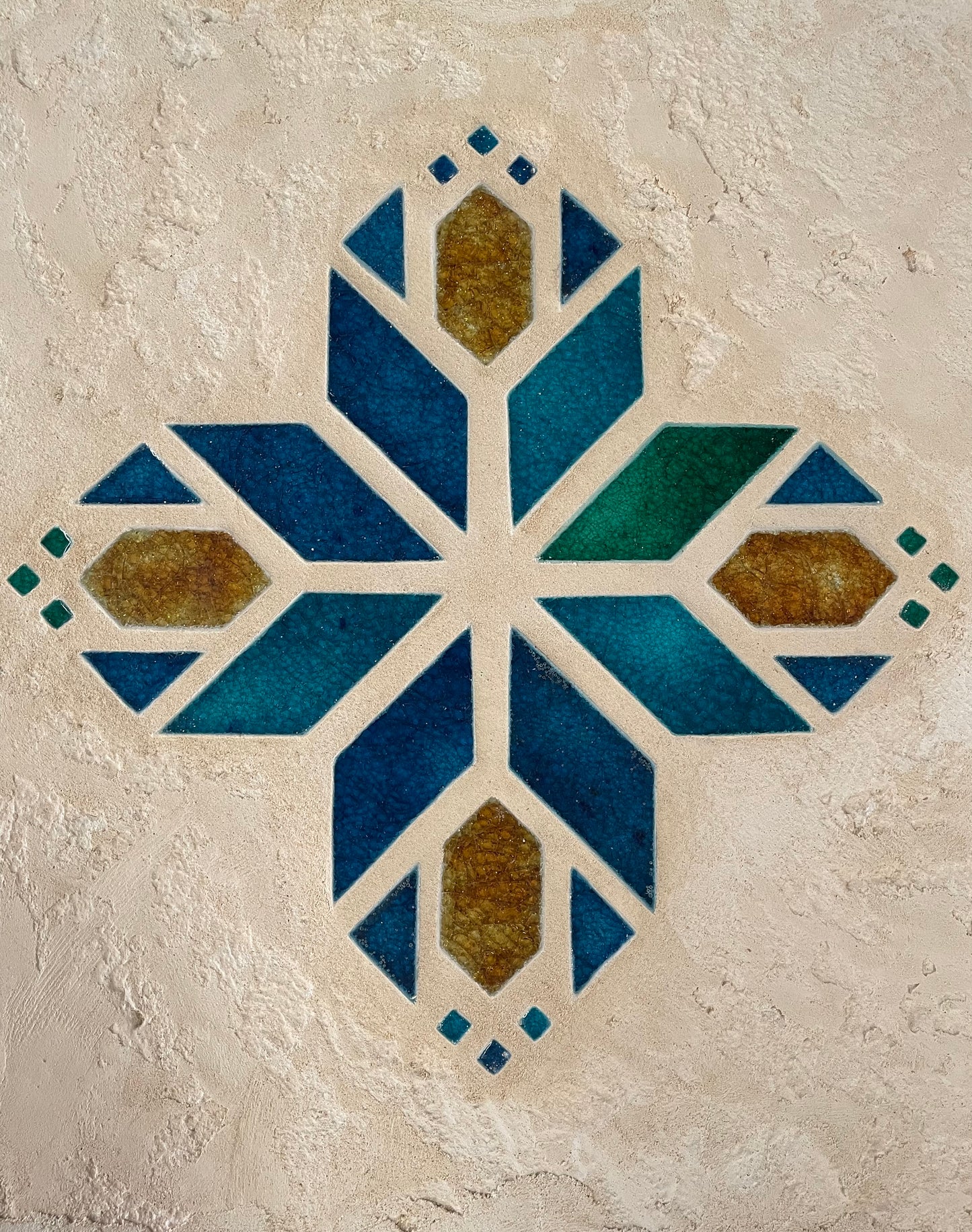 Jewel Tile Art by Organic Reliques
