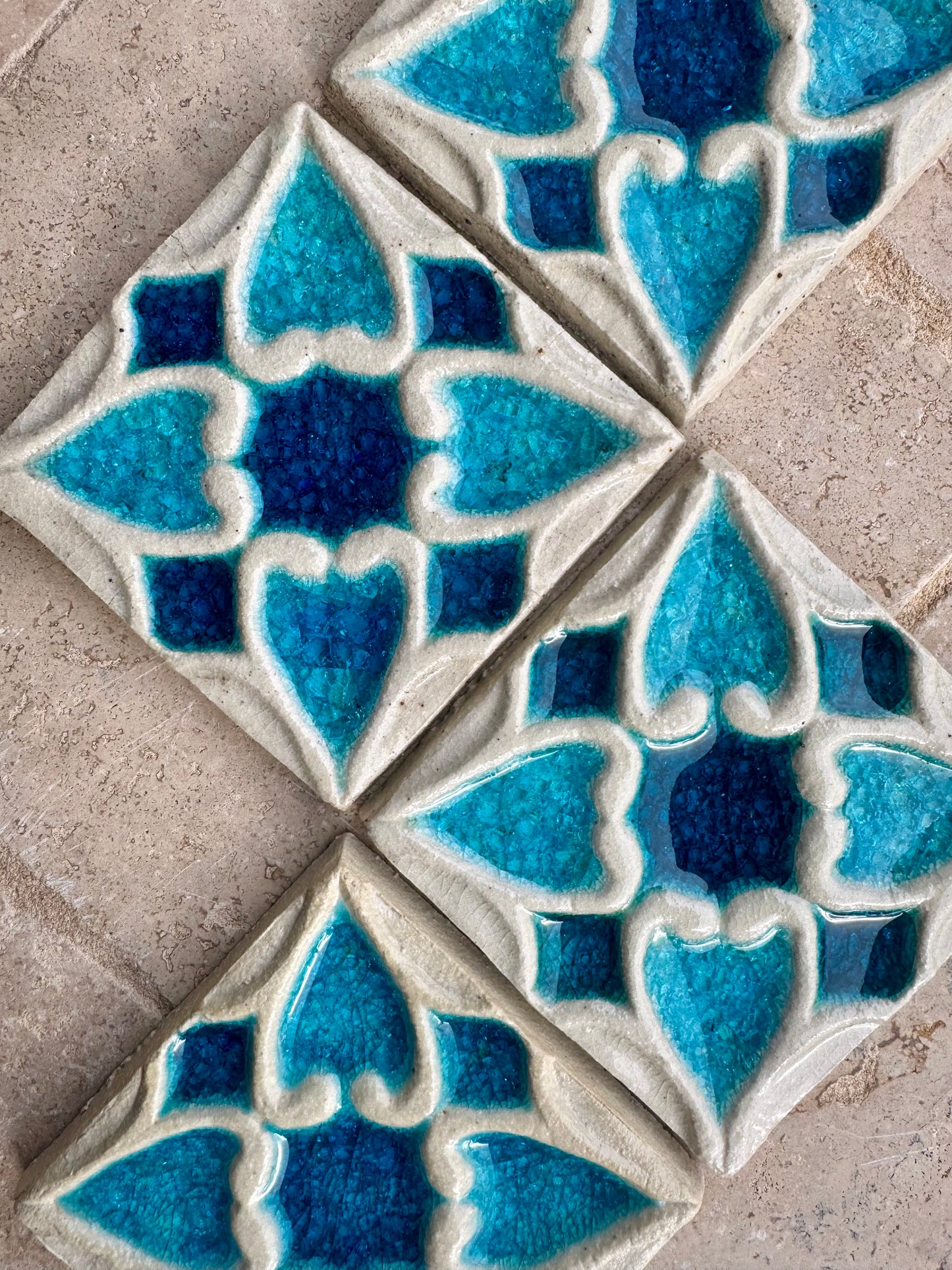 Decorative Tile | Set of 10 | Eye Flower