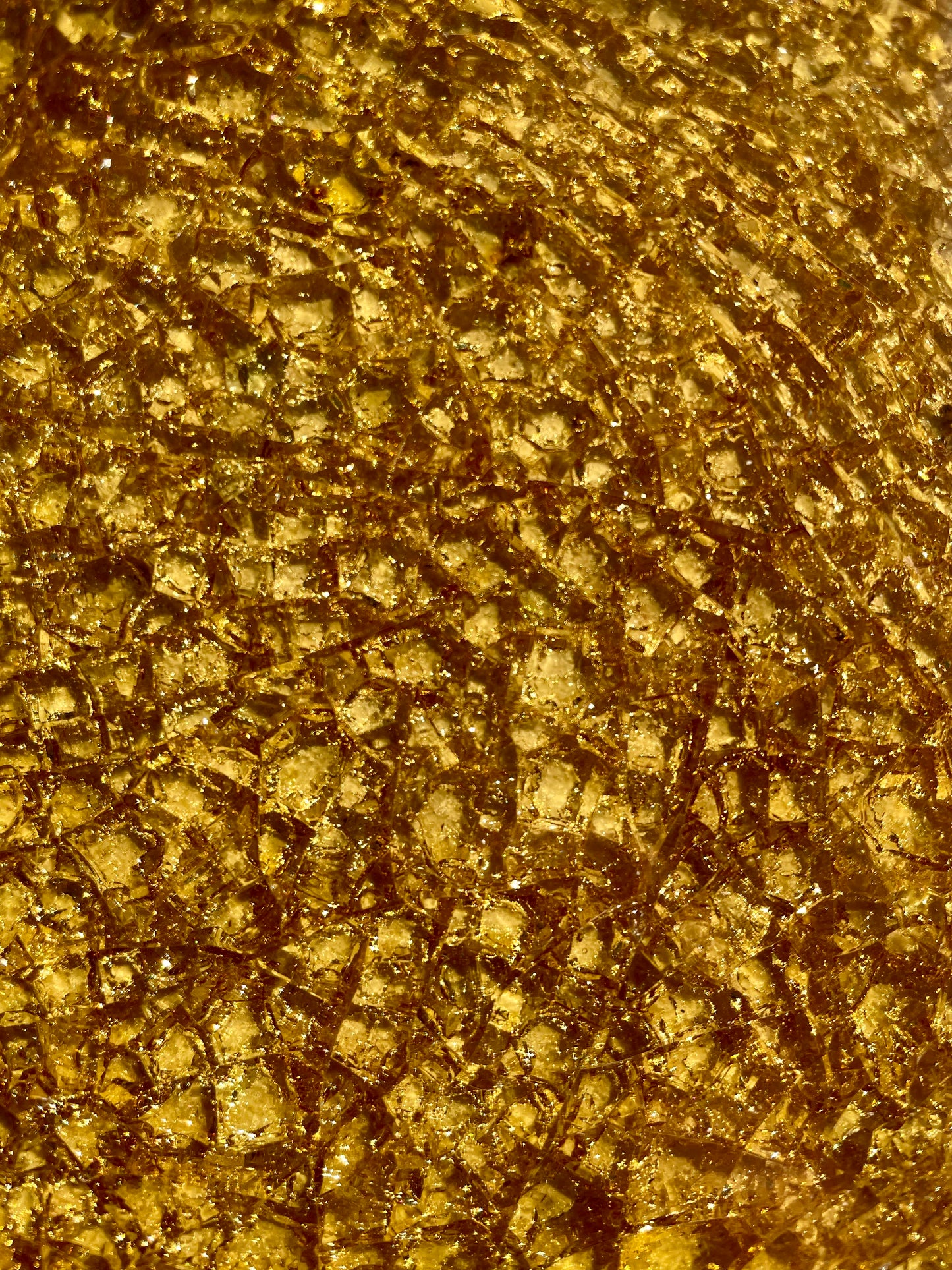 Amber - Bespoke Crystal Glass Jewel Tile: Set of 10