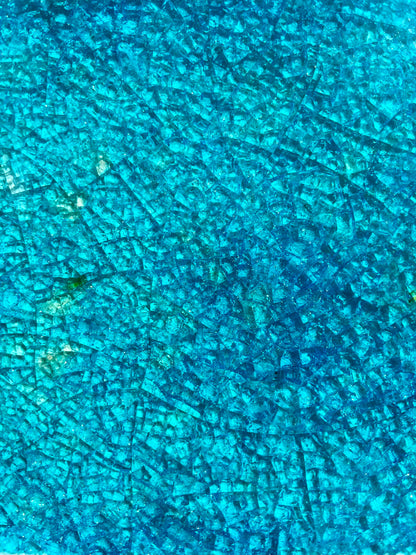 Bespoke Crystal Glass Jewel Tile: Turquoise