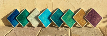 Crystal Glass Jewel Tiles |  Large Format | 150 x 150mm