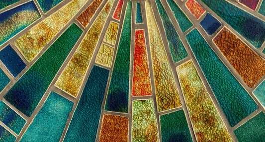 Crystal Glass Jewel Tiles |  Large Format | 150 x 150mm