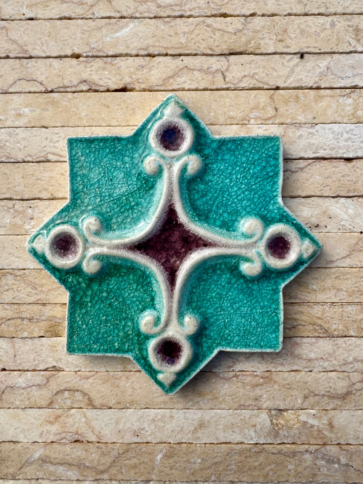 Crystal Glass Tiles | Star & Cross | Set of 10 | Regal Eudora