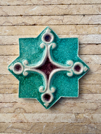 Crystal Glass Tiles | Star & Cross | Set of 10 | Regal Eudora