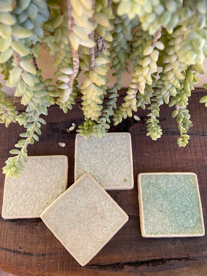 Bespoke Jewel Tile Coaters: Solid Palette - Set of 4