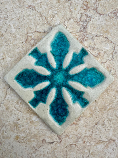 Decorative Crystal Glass Tile | Square | Set of 10 | Cosmic Birth