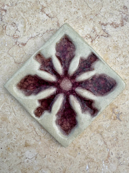 Decorative Crystal Glass Tile | Square | Set of 10 | Cosmic Birth