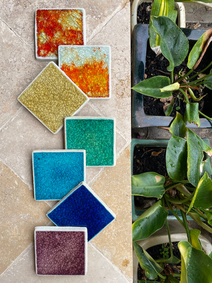 Chakra Jewel Tile Coaster - Set of 7