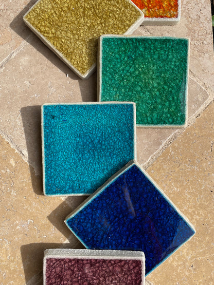 Chakra Jewel Tile Coaster - Set of 7