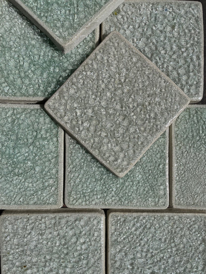 Quartz - Bespoke Crystal Glass Jewel Tiles: Set of 10