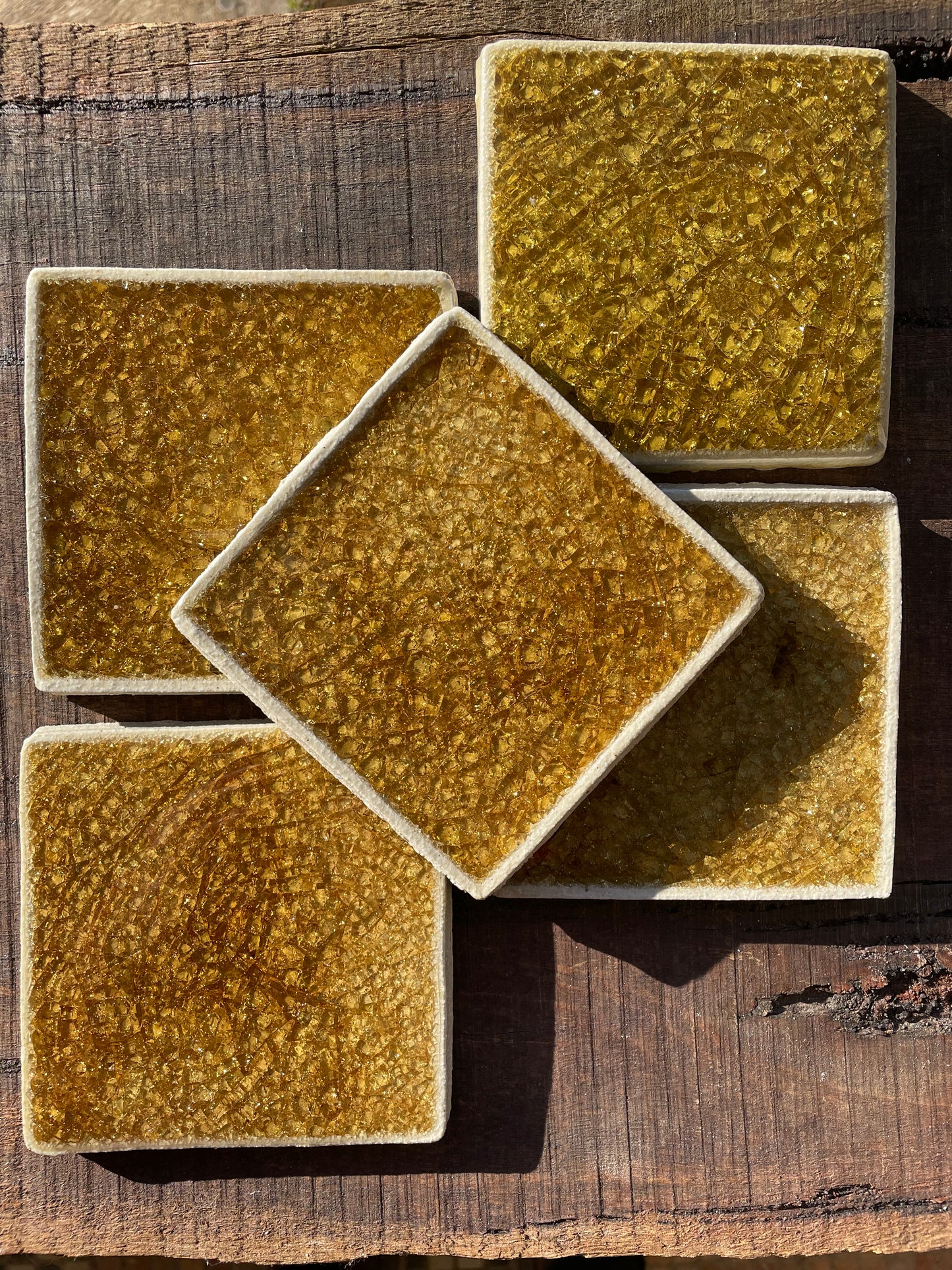 Glass Jewel Tiles 100 x 100 mm - Set of 10