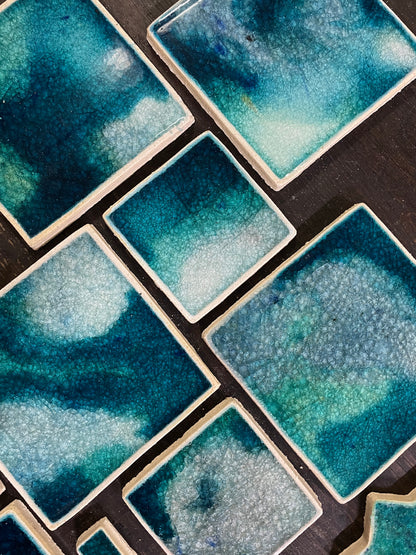 Glass Jewel Tiles in Motion